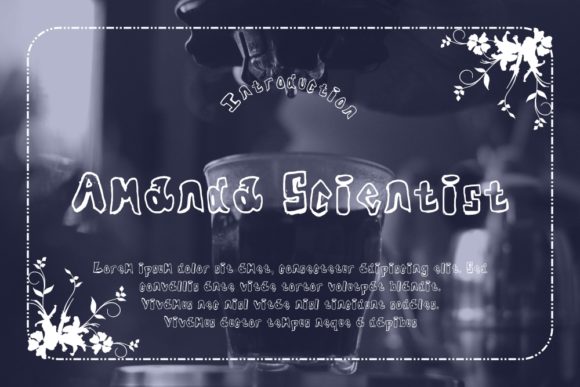 Amanda Scientist: A Playful Font for Creative Branding