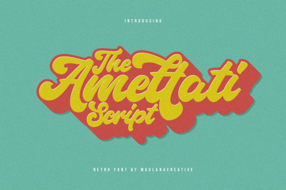 Amettati: A Nostalgic Display Font for Web Design
