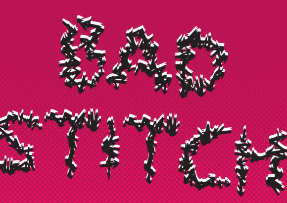 Bad Stitch: A Rough-Edged Display Font for Bold Web Design