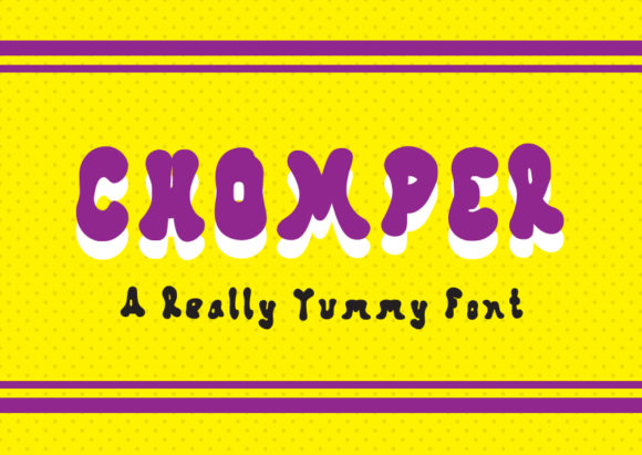 Chomper: A Playful Font for Bold Editorial Design