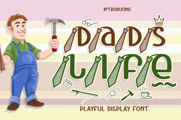 Dads Life Font for Creative Branding Projects