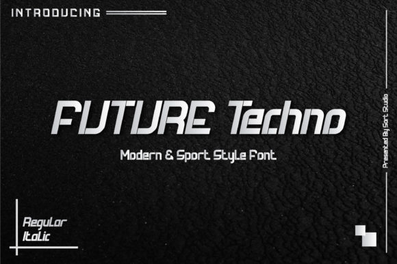 Future Techno: A Playful Display Font for Editorial Creativity