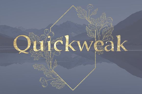 Quickweak: A Font That Elevates Branding with Style