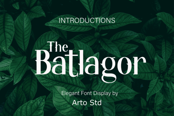 The Batlagor: A Vintage-Inspired Font for Handmade Creations