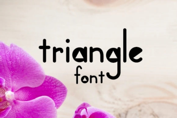 Triangle Font for Modern Web Design