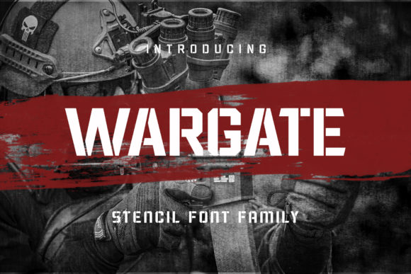 Wargate: A Bold Display Font for Editorial Design
